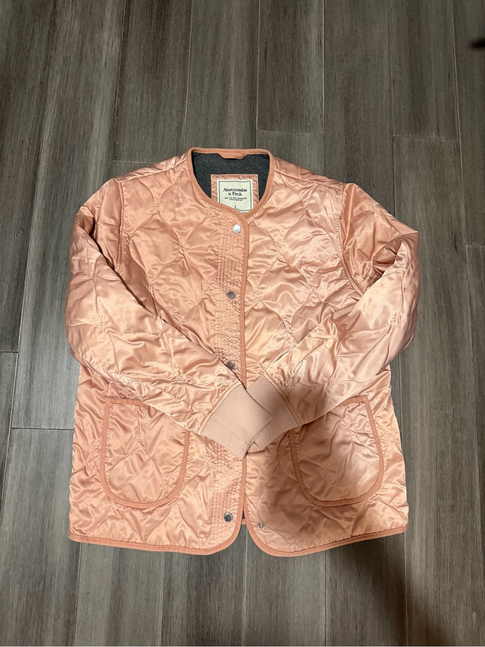 Abercrombie & Fitch Women's Quilted Pink Jacket